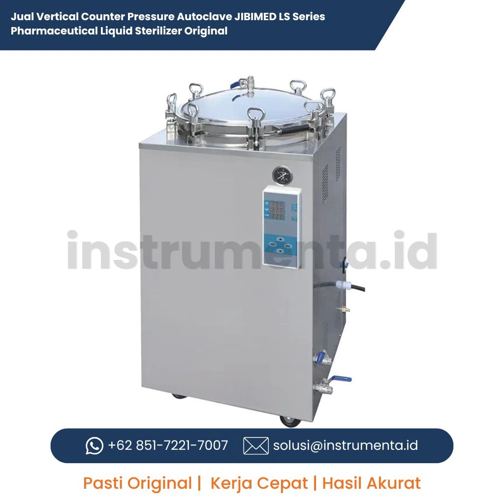 Jual Vertical Counter Pressure Autoclave JIBIMED LS Series Pharmaceutical Liquid Sterilizer Original
